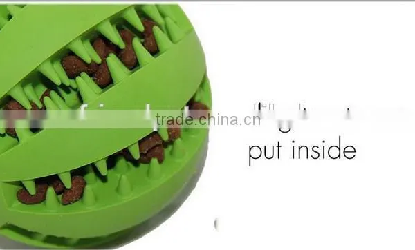 Wholesale 70mm Durable Rubber Ball With Teeth Dog Toy , OEM Pet Products Manufactory photo-3