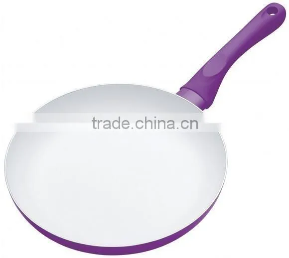 FDA, BSCI, SGS Certificated Aluminum Nonsstick White Ceramic Coating Skillet Pan photo-2