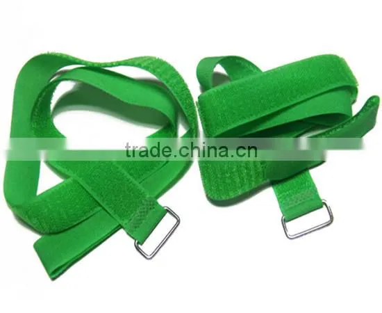 100% Nylon Binding Customized Hook and Loop Straps With Metal Buckle photo-3