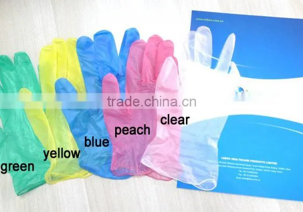 Colored Vinyl Gloves