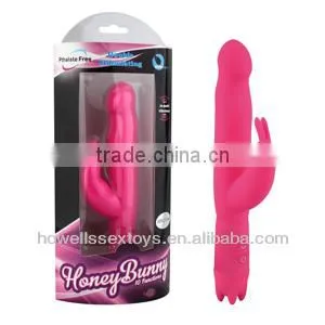 Sillicone 10 Mode Dildo Rabbit Vibrator Sex Toys photo-2