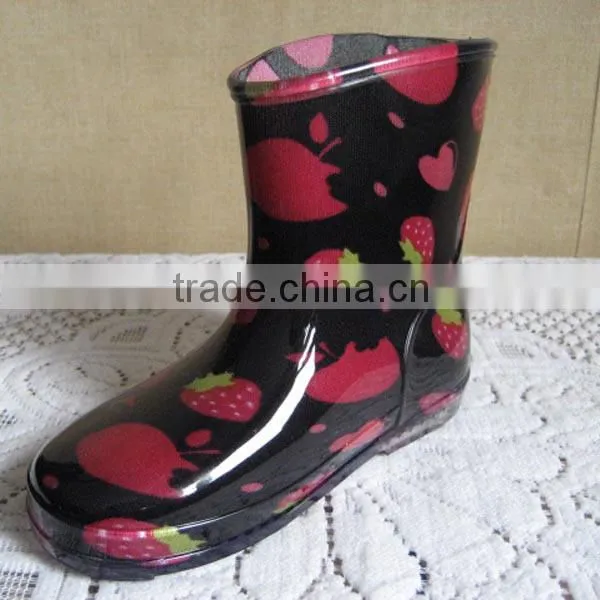 New Children Printing PVC Waterproof Rainboots photo-2