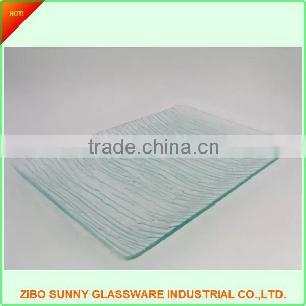 The Tempered Clear Glass Plate &glass Tray photo-2