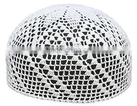 Muslim White Prayer Cap for Men photo-2