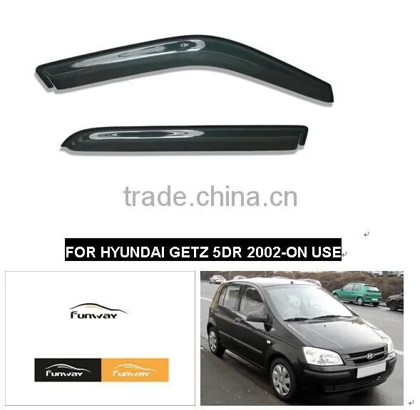 CAR DOOR VISOR RAIN DEFLECTOR FOR HYUNDAI GETZ 5DR 2002-ON USE
