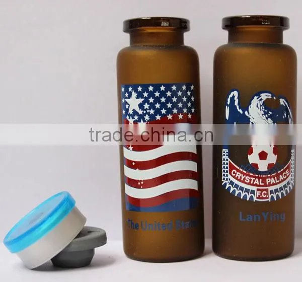 Customized Amber Moulded Glass Vial Tubular Vial