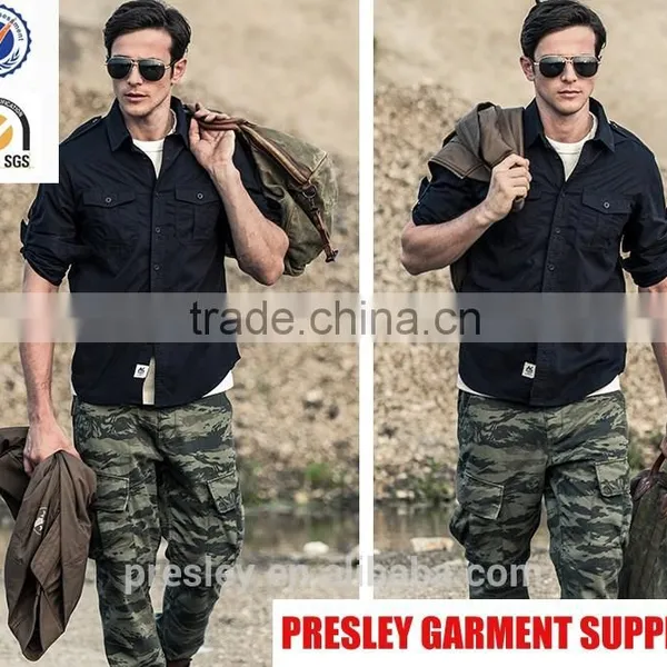 2016 New Arrival Cotton Slim Fit Casual Designer Men Shirt Made in China photo-3
