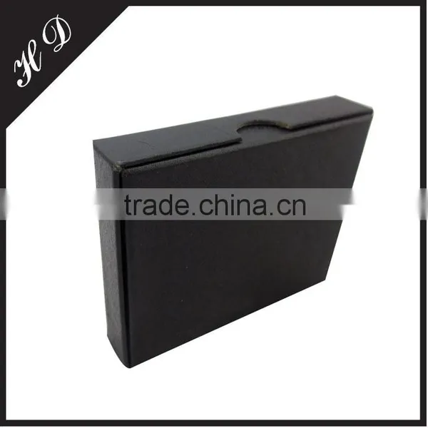 Custom Black Cardboard Scarf Packaging Box With Lid Design photo-4