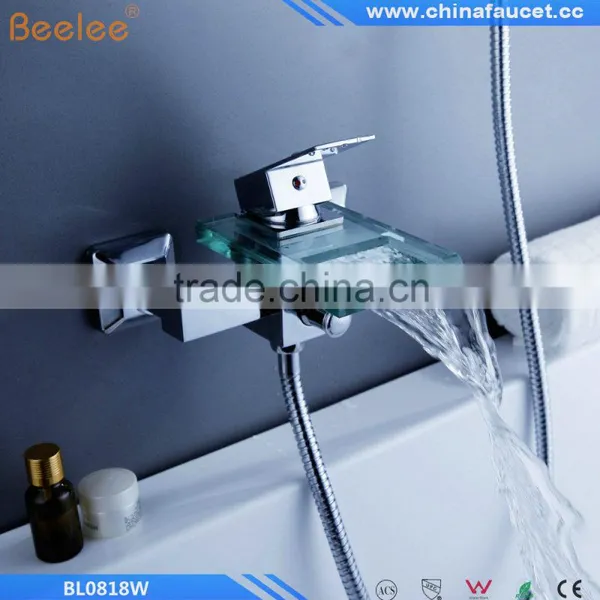Beelee BL0818W Shower Faucet / Bathtub Faucet - Contemporary - Waterfall - Brass (Chrome) photo-3
