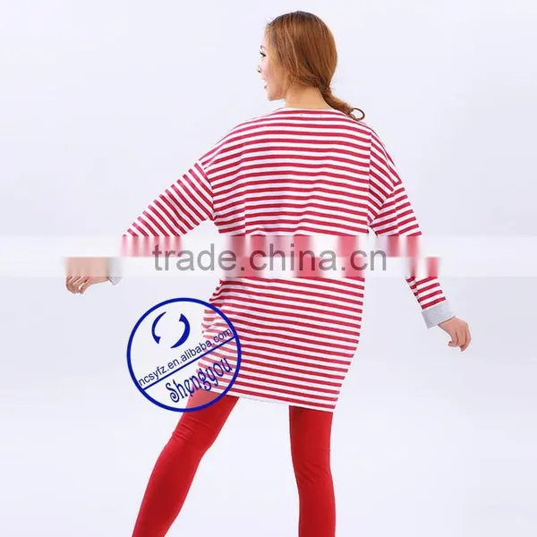 100 Cotton Yarn Dyed Breastfeeding Maternity Top With Pocket photo-6