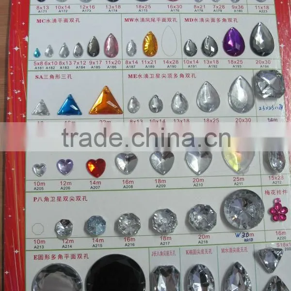 apex0991 acrylic stone for fashion garments