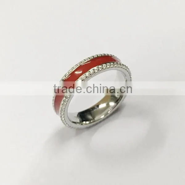 925 Sterling Silver Can be Colorful Enamel Ring photo-2