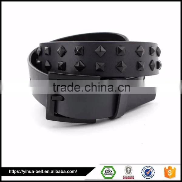Mens Conical Rivets Wholesale Premium Pure Leather Belt photo-6