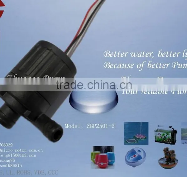 Pot Plant dc Mini Water Pumps (4-12vdc, Low Power Consumption, Safe and Works Quietly) photo-2