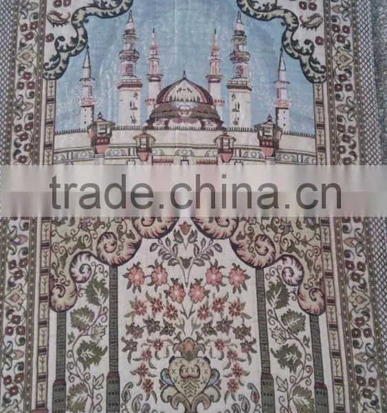 Jacquard 70*110CM Muslim Prayer Rug Mat With Compass photo-5