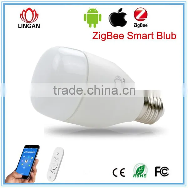 2015 New Ablibaba Product Zigbee Control E27 6w Led Bulb Smart Lighting/internet Remote Control 6w LED Smart Lighting photo-3