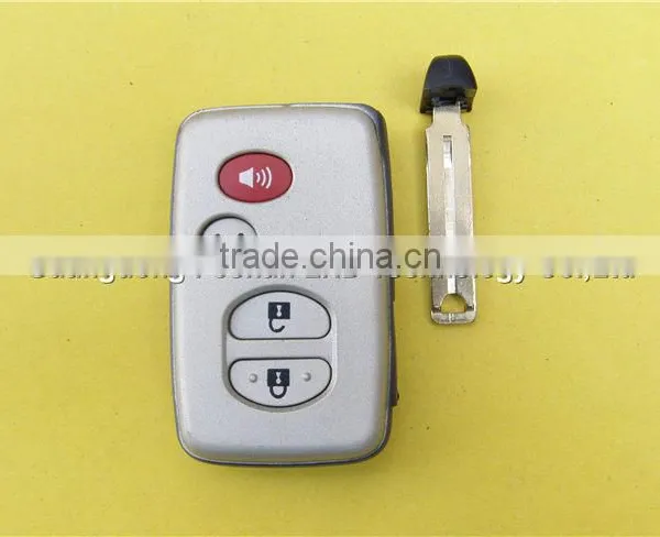 3+1 Buttons Silver Cover Smart Key Case for Toyota Camry Remote Transmitter Key HYQ14AAB photo-2