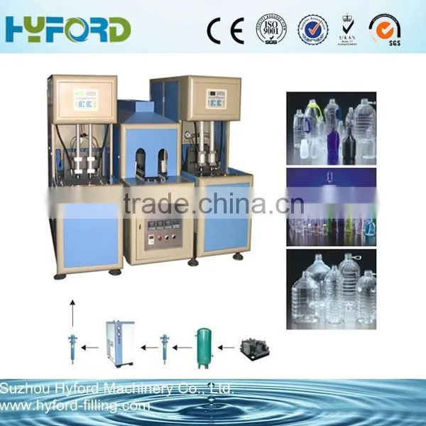 PET Semi Automatic Bottle Blow Moulding Machine