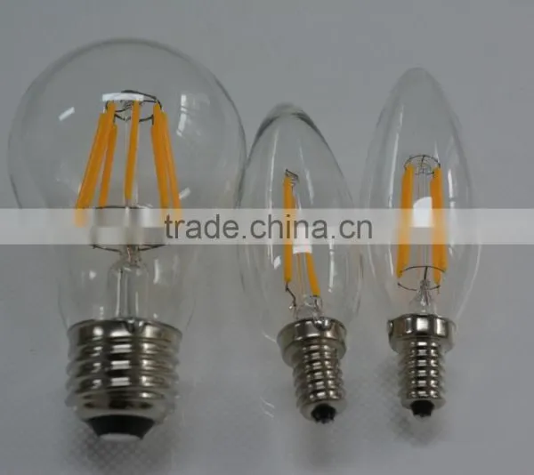 360 Degree 4w CE ROHS UL E14 E12 E27 B22 Candle Bulb Led Incandescent Filament for Lamp photo-2