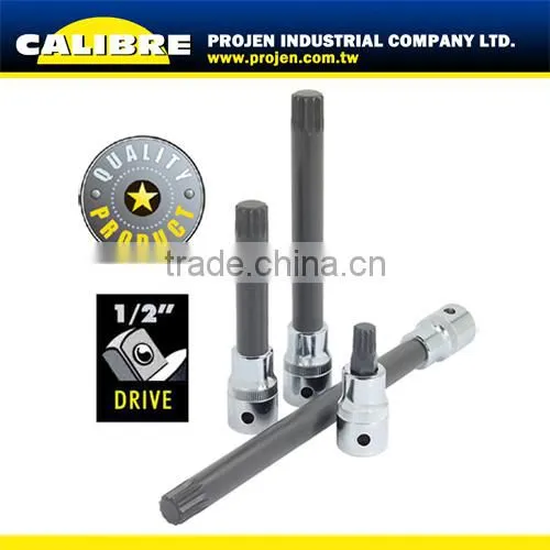 CALIBRE 26PC 1/2"Dr Ribe Profile Bit Set photo-2