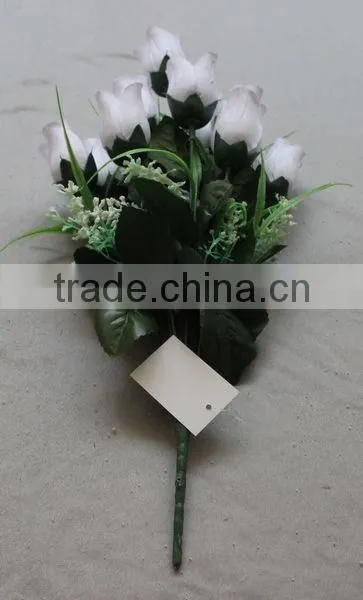 18 Heads Decoration Cheap Artificial Flower Rose Bud photo-2