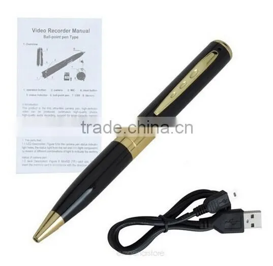 HD 1080p Black Pen Camera Full HD Mini Wireless Camera Video Hidden Camera photo-2