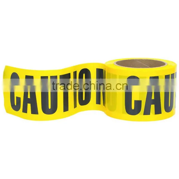 PE Caution Tape as Roadway Danger Caution