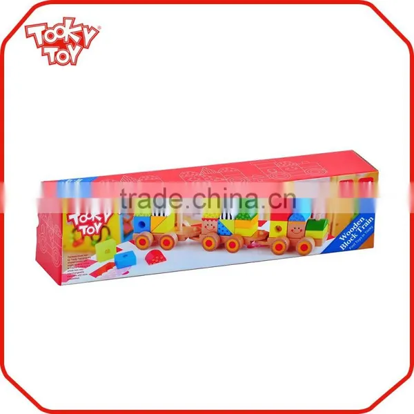 Educational Baby Wooden Antique Toy Trains Classical Train Toys Set photo-3