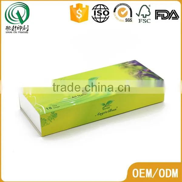 Sliding Divided Inner Green Color Printing Tea Bag Paper Box Color Box Printing Supplier's Choice photo-5