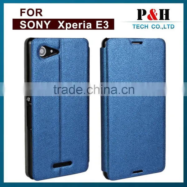 New Product Flip Cover Mobile Phone Case for Sony Xperia E3, Leather Flip Cover Case for Smartphone photo-3