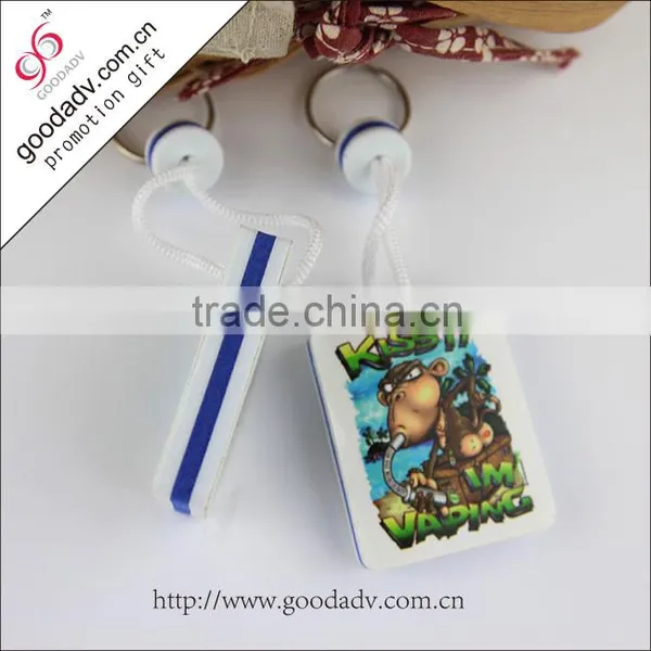 Promotional Price Floating Foam EVA Key Chains Custom Shape/logo/printing Key Fobs photo-3