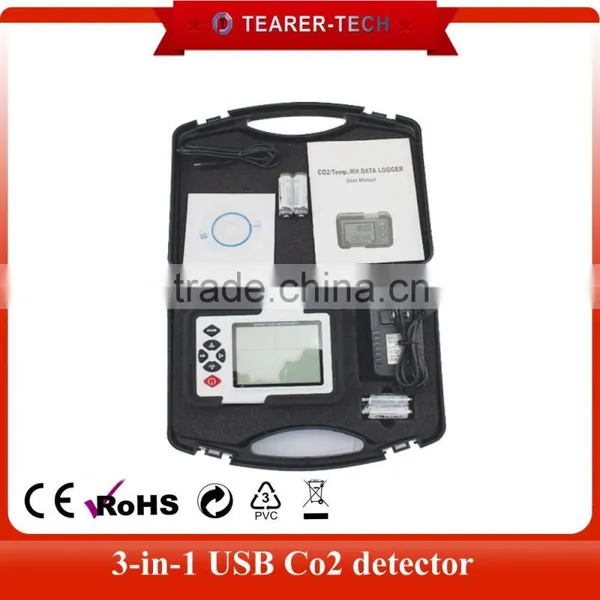 9999ppm Carbon Dioxide CO2 Air Temperature Humidity DataLogger Meter Monitor HT-2000 photo-2
