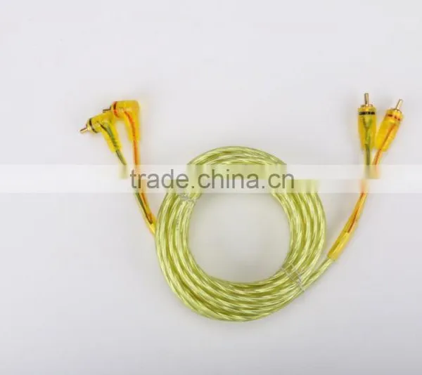 Good Quality China Supplier for Car Amplifier With Copper Conductor Car Audio Cables RCA Cables
