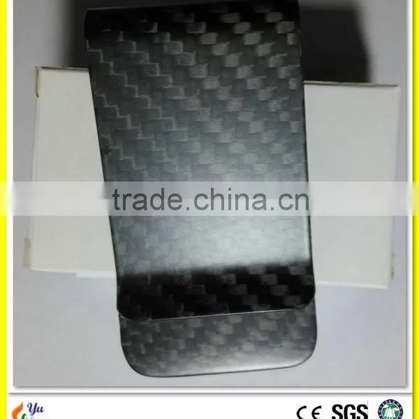 Customized Glossy 100% Real Carbon Fiber Money Clip photo-5