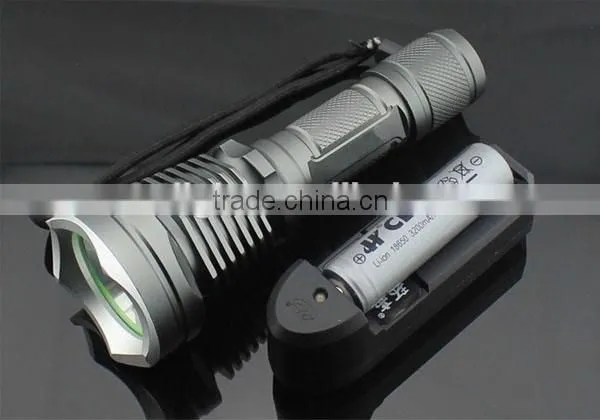 1150 10W 500 Lumens Mini XML T6 High Power Torch 18650 Aluminum Rechargeable Flashlight photo-3