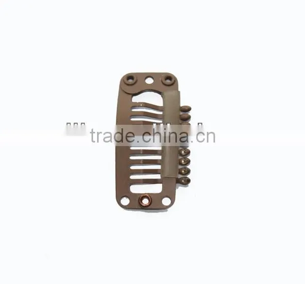 Beige Hair Extension Clips Blonde Hair Extension Snap Clips 2.8cm 3.2cm 3.8cm photo-4