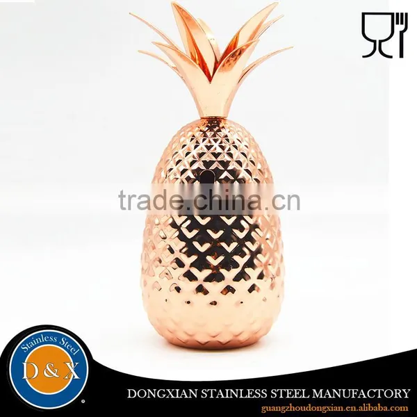 Manufacturer Stainless Steel Pineapple Moscow Mule Copper Mug Supplier's Choice