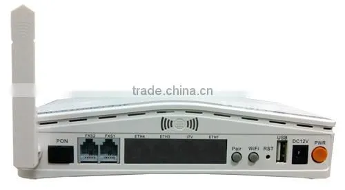 4GE 2FXS USB Port WiFi FTTH GPON ONT ATA Adapter Wireless ONU photo-3