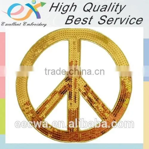 Custom Sequin Embroidery Iron on Glitter Patches photo-6