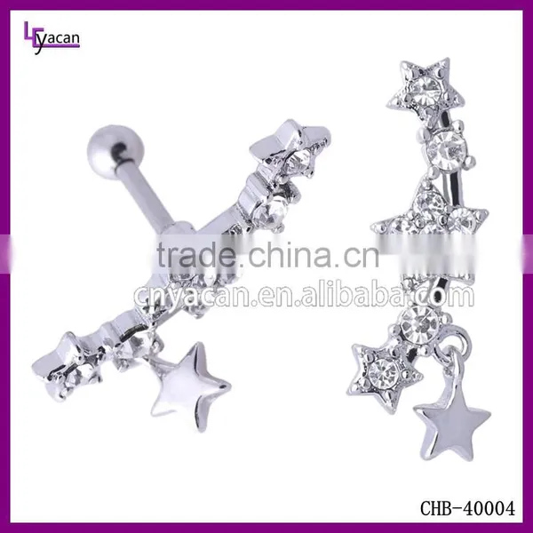 Surgical Steel Star Shaped Tragus Ear Piercing Jewelry photo-2