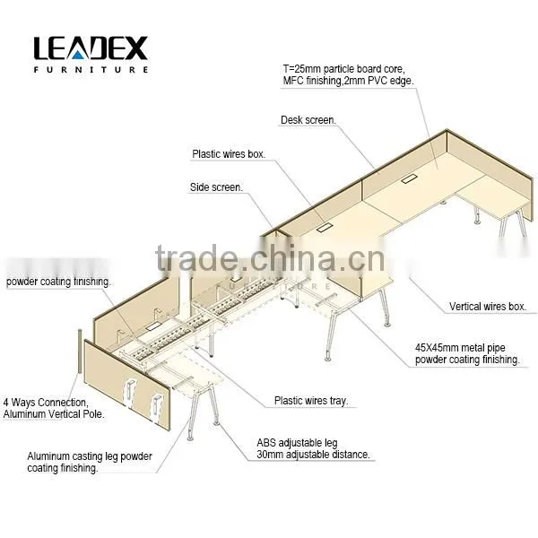 The Simple and Easy Installation Metal Desk photo-5