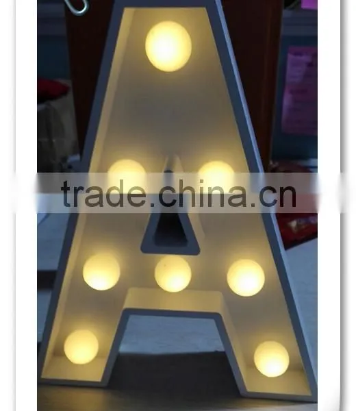 Custom Wedding Letters Light With the Wood Plastic Composite Material photo-4