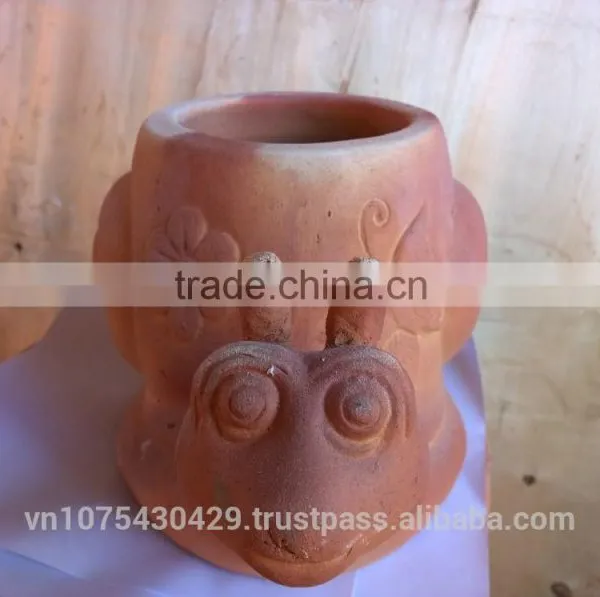 Wholesale Slug Shape Flower Pots, Red Terracotta Flower Pots Garden Decor photo-2
