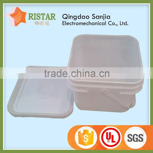 Chinese Imports Wholesale White or Transparent 15 Liter pp Plastic Square Bucket With Handle photo-3