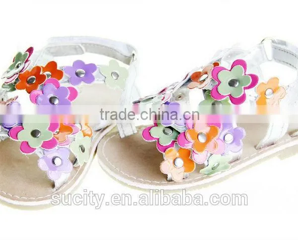 Wholesale Girls Sexy Stylish Flat Sandals With Flowers photo-4