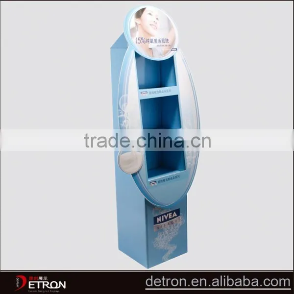 Supermarket Floor Corrugated Pos Display Stand