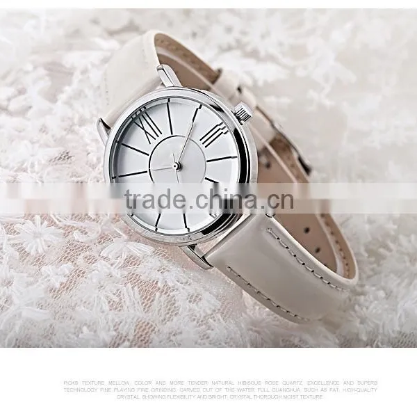 New Models From Doris Watch Roman Index Dial Bright Leather Band Fashion Watches Oem Watch photo-2