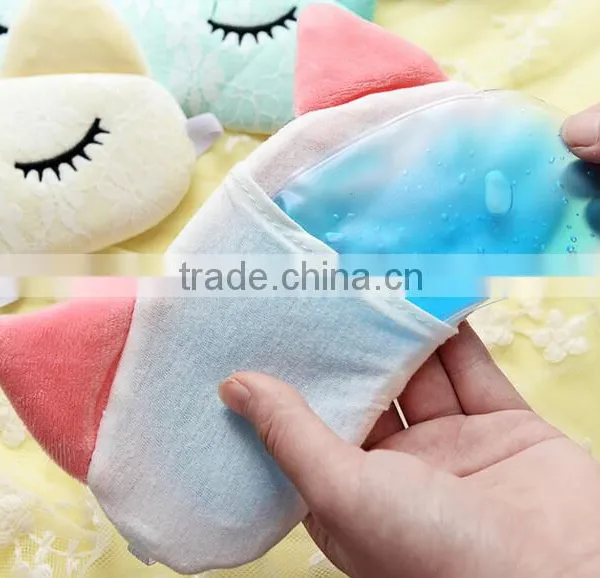 Korea Style Cute Lace Cat Shape High Quality Soft Patch Sleeping Travel Blindfold Shade Cover Eye Mask photo-6