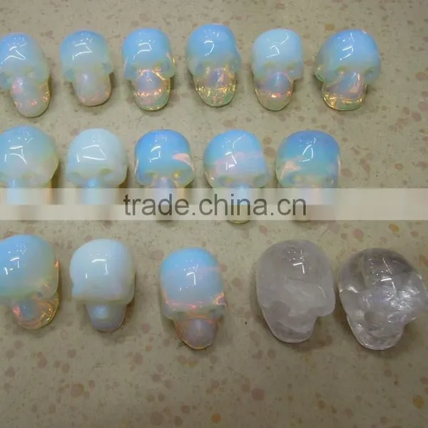 Wholesale Human Skull Skeleton Man-made Opal Crystal Products photo-5