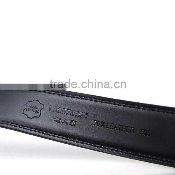 Wholesale Leather Belt Strap Automatic Buckle Leather Belt Black Leather Belt photo-5